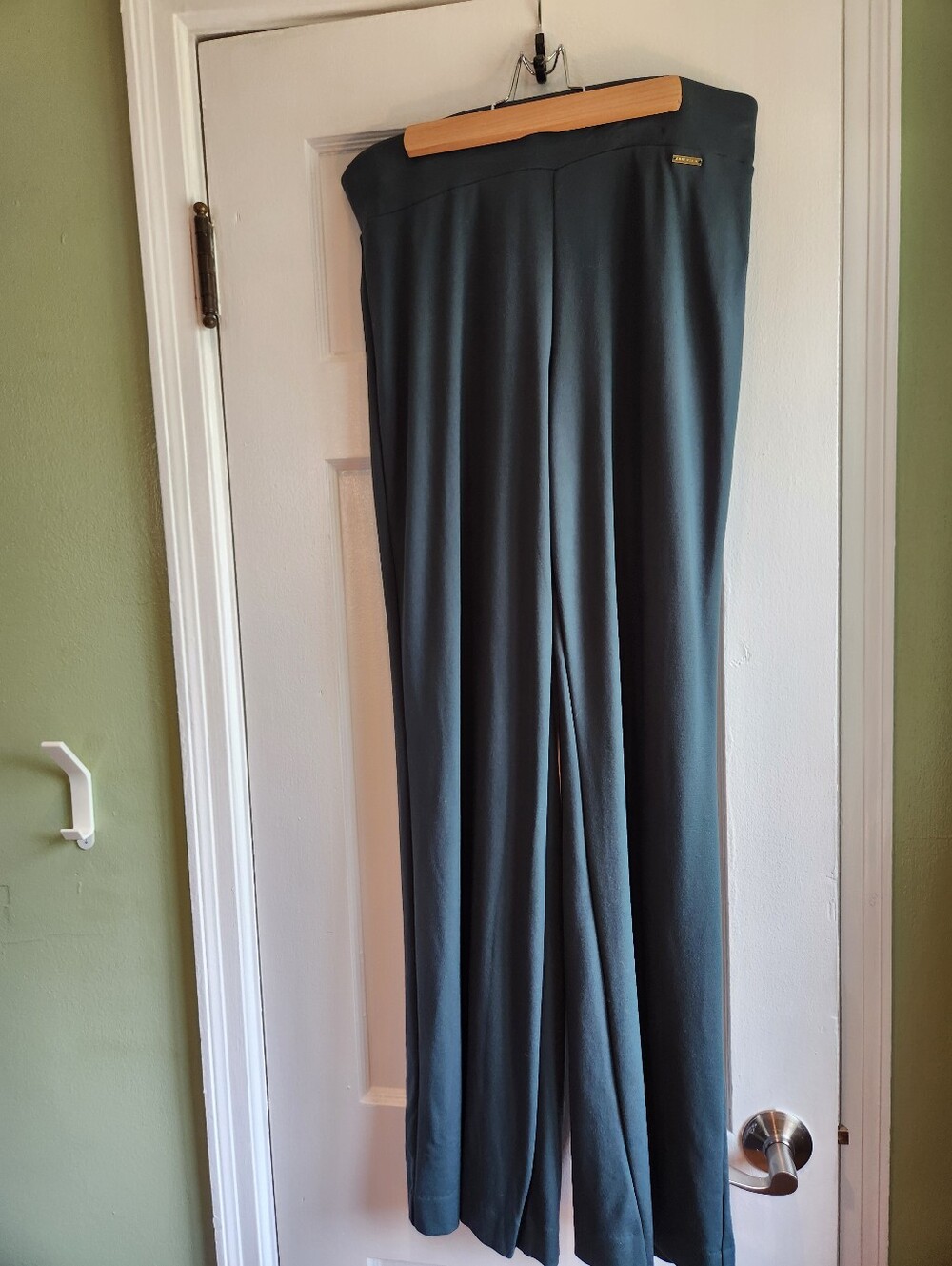 Anne Klein Forest Green Wide Leg Ponte Pants, NWOT